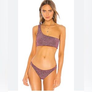 NWT Mikoh ofu dragon fruit Bikini Swim Bottom Size L